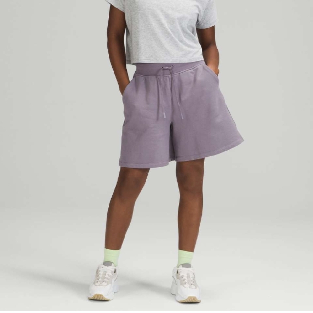 Lululemon Women's Dusky Purple All Yours High-Rise Short 7" Size 6